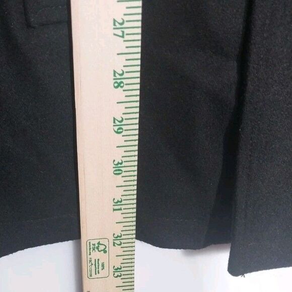 Kenneth Cole Men's Peacoat Jacket Sz XL Black Dbl Breasted Wool Blend Timeless - Picture 3 of 11